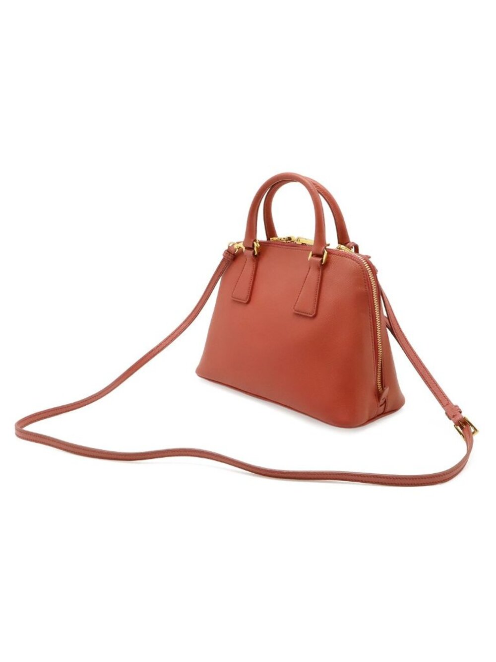 Prada Promenade Mini Bag 2-Way Crossbody Saffiano Leather Pink Gold - Picture 2 of 9